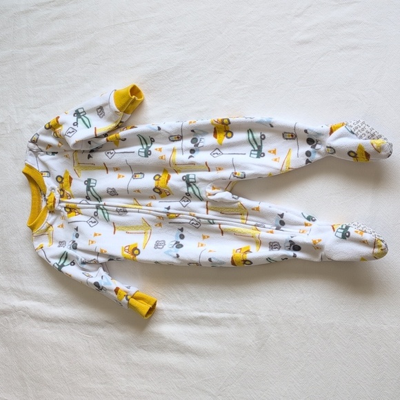 carter's 2-pack fleece zipper footie sleeper pajamas bundle 9 months baby boy - Picture 2 of 6